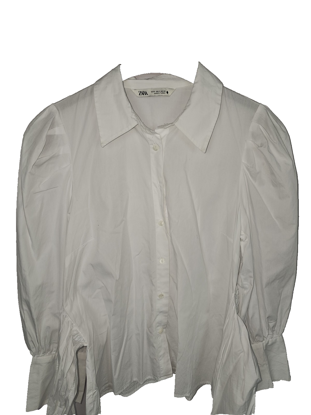 EK8023 Damen Bluse von Zara, Weiß, Gr. S2