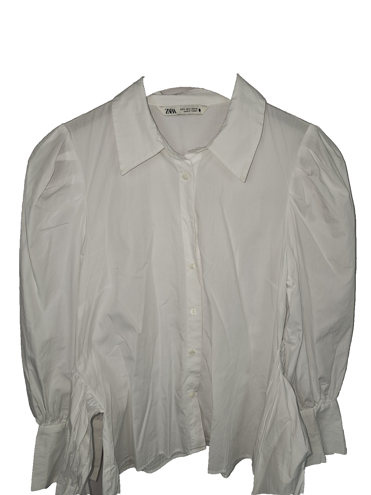 EK8023 Damen Bluse von Zara, Weiß, Gr. S2