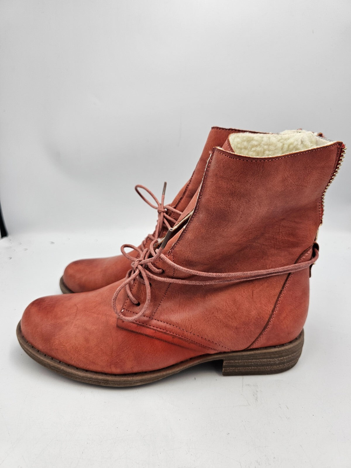 ES0504 Damen Stiefeletten, indianred, Gr. 372