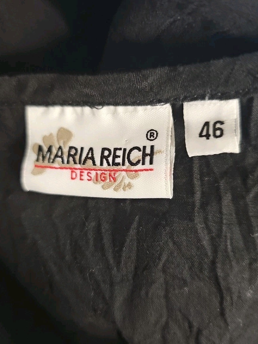 EK11102 Damen Bluse von Maria Reich, Schwarz, Gr. 463