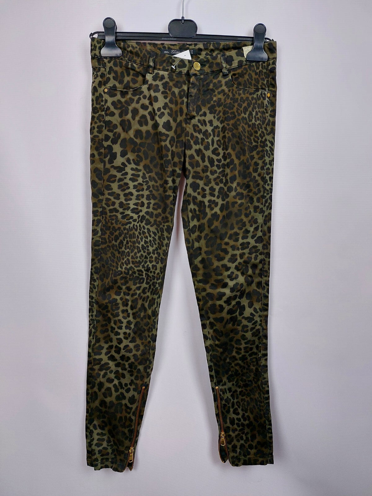 EK3877 Damen Hose von Zara, grün-braun, Gr.360