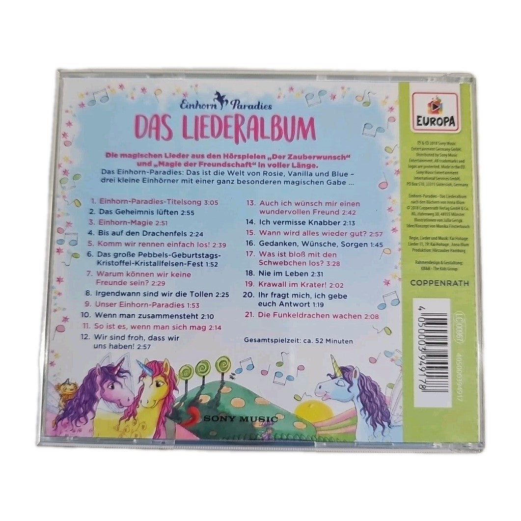 EB3213 Einhorn Paradies , Das Liederalbum, CD1