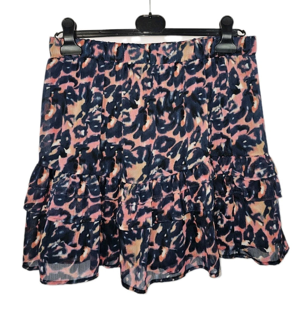 EK10104 Damen Rock von Laura Torelli, rosa-blau, Gr.M 0