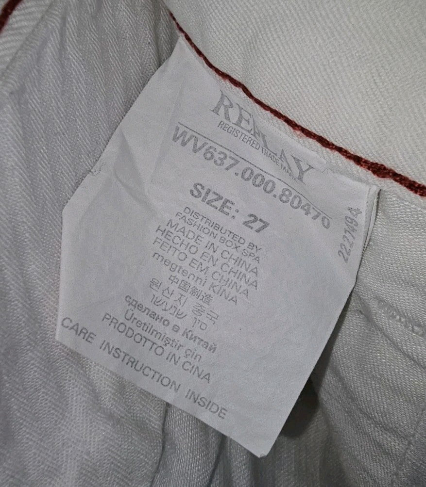EK9570 Damen Hose Replay Blue Jeans Gr.27 Weiß2