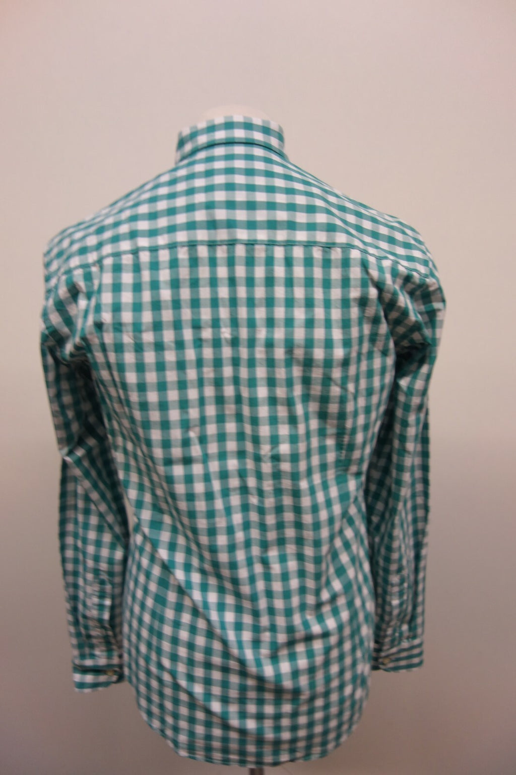 EK1298 Herren Hemd von McNeal, kariert, grün-weiß, Gr. M4