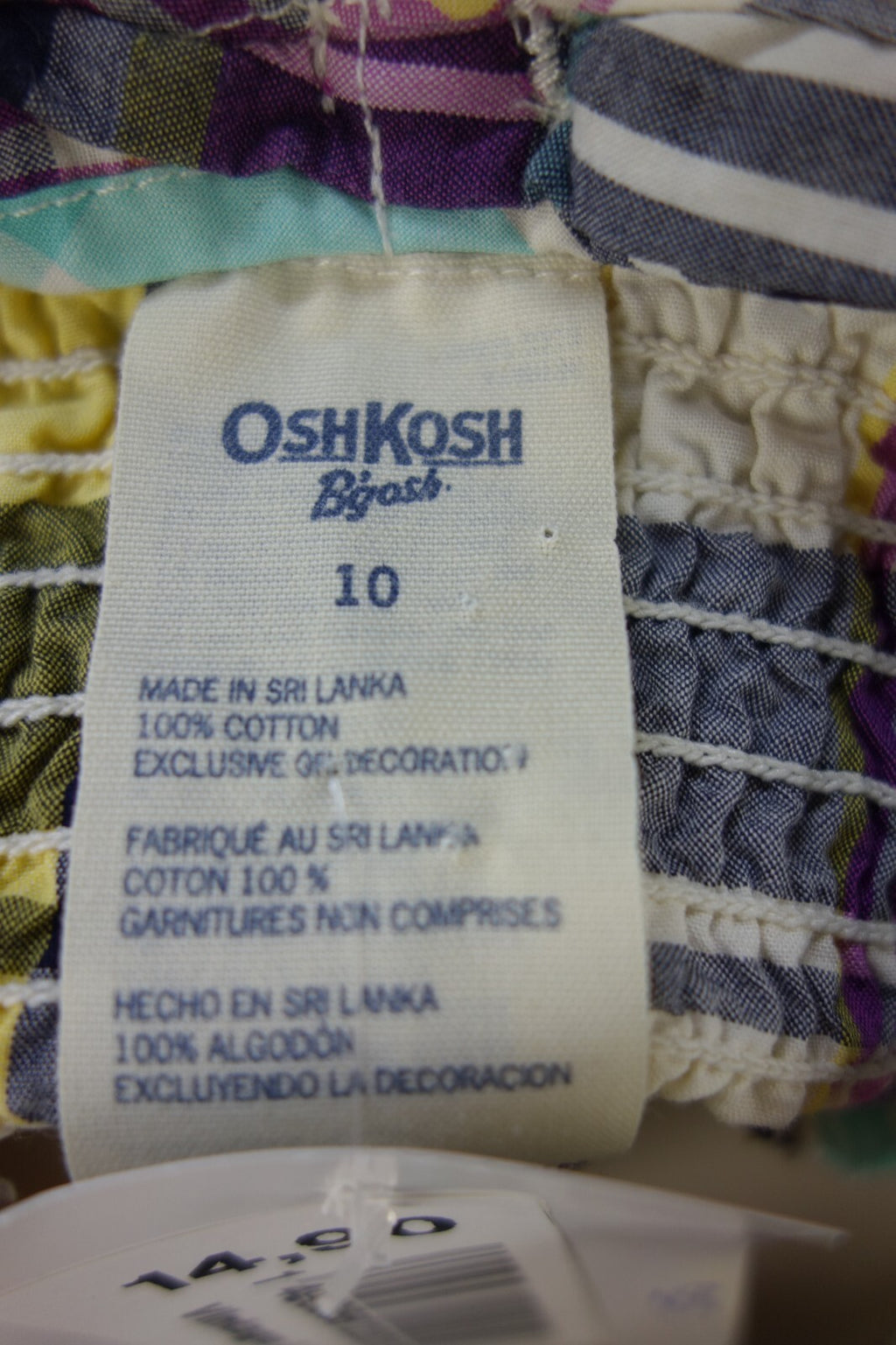EK0095 Mädchen Kleid von OshKosh, kariert, Gr. 140/1464