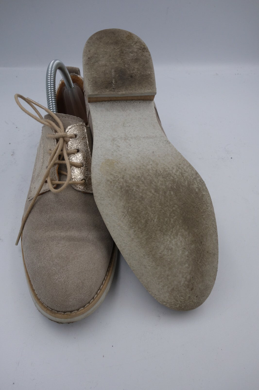 ES0159 Damen Halbschue von Schuhengel, grau, 371