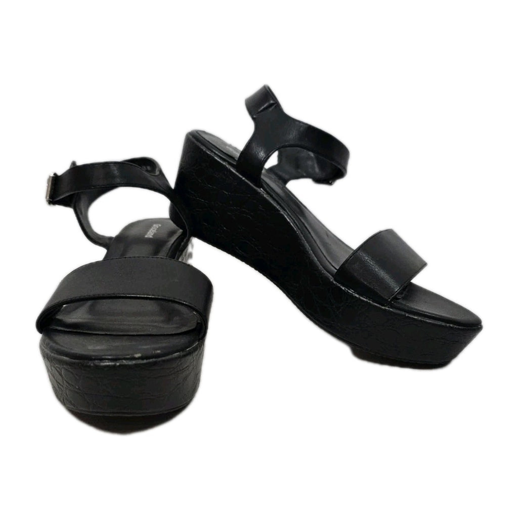 ES886 Damen Keilsandalen von Graceland, Schwarz, Gr. 390