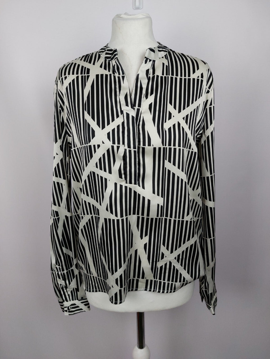EK4384 Damen Bluse von Ynony Me, schwarz/weiß, Gr. L0