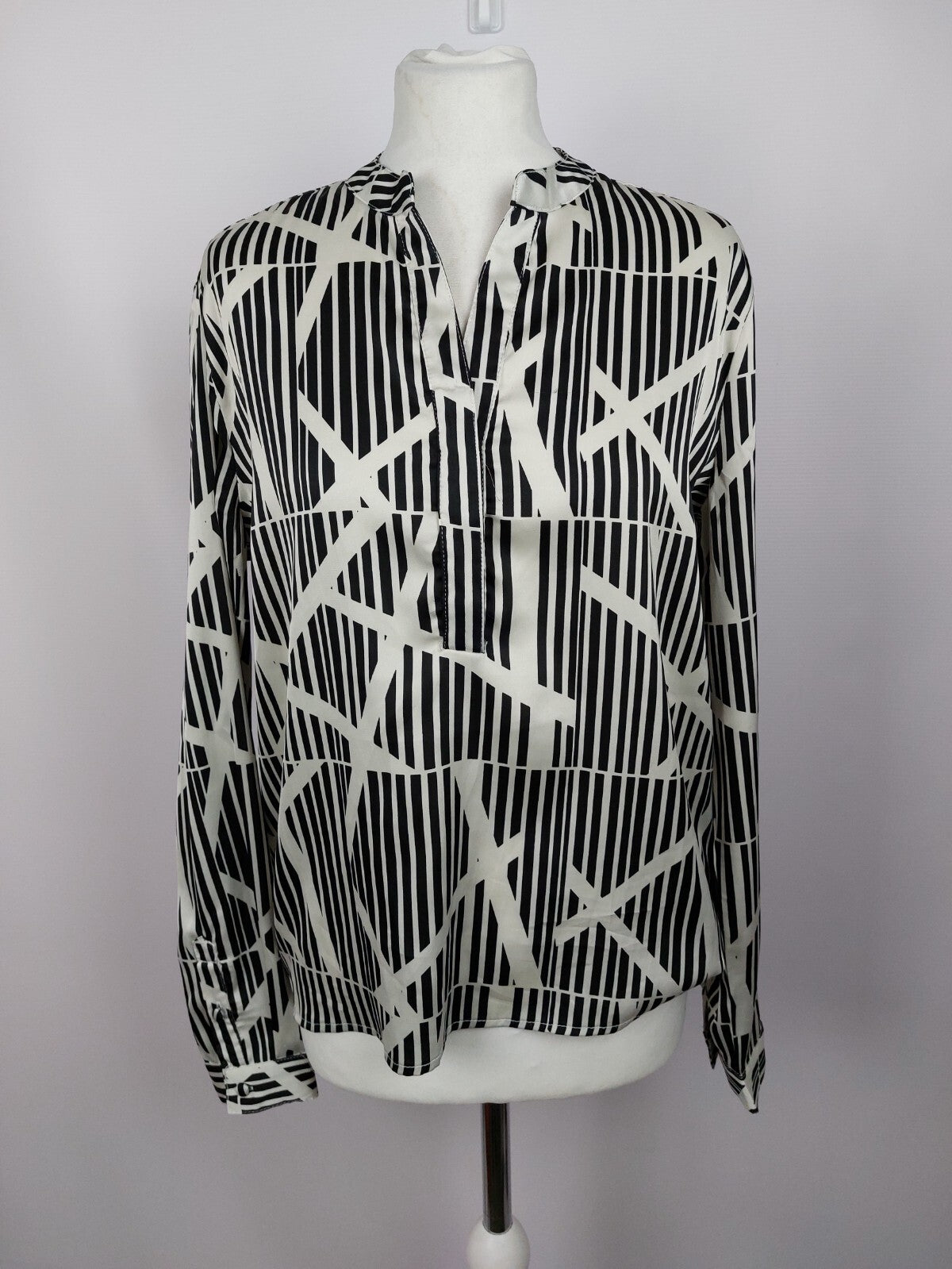 EK4384 Damen Bluse von Ynony Me, schwarz/weiß, Gr. L0