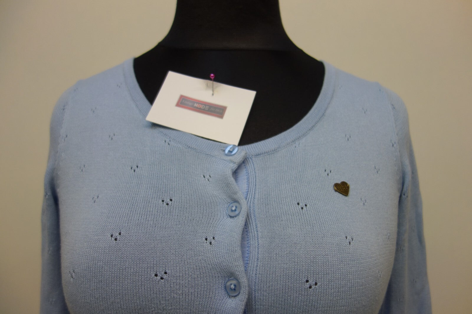 EK1981 Mädchen Strickjacke von BG, blau, Gr. S1