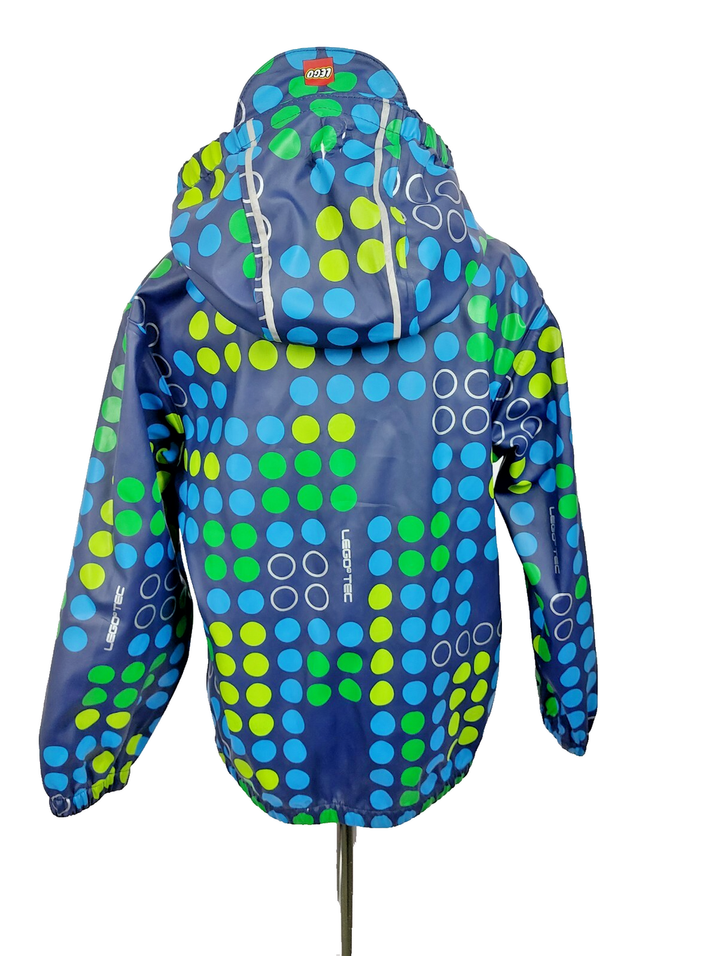 EK4581 Kinder Matschjacke von Lego Wear, blau. gepunktet, Gr. 1224