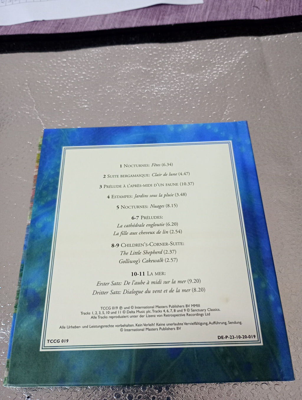 EC 47 Debussy Bilder und Impressionen Nocturnes Suite Bergamasque Buch & CD 1