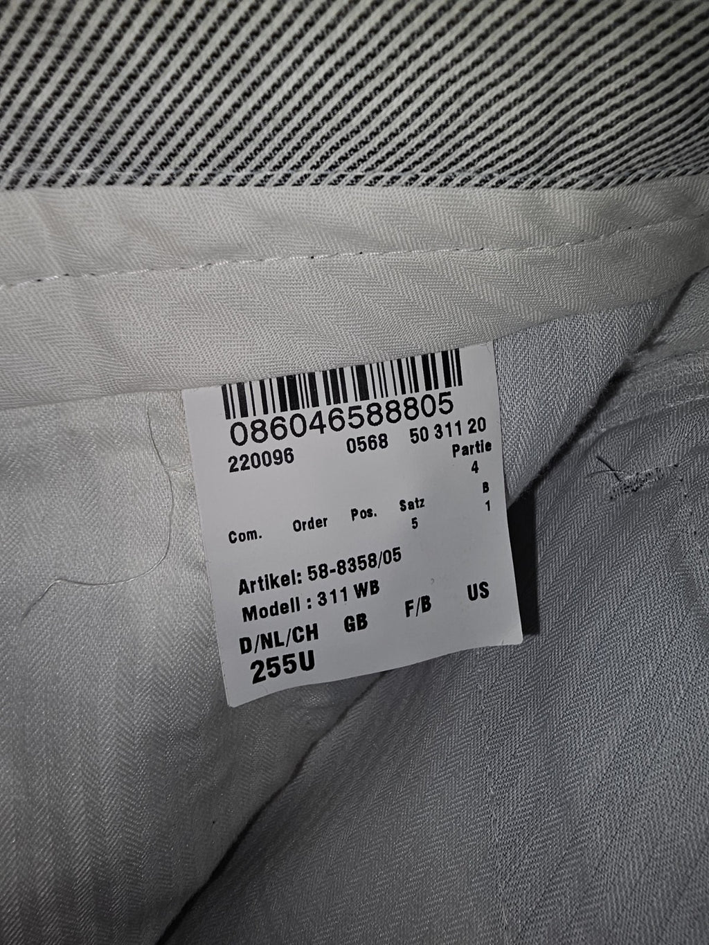 EK8420 Herren Anzugshose von Brax, Grau, Gr. 254