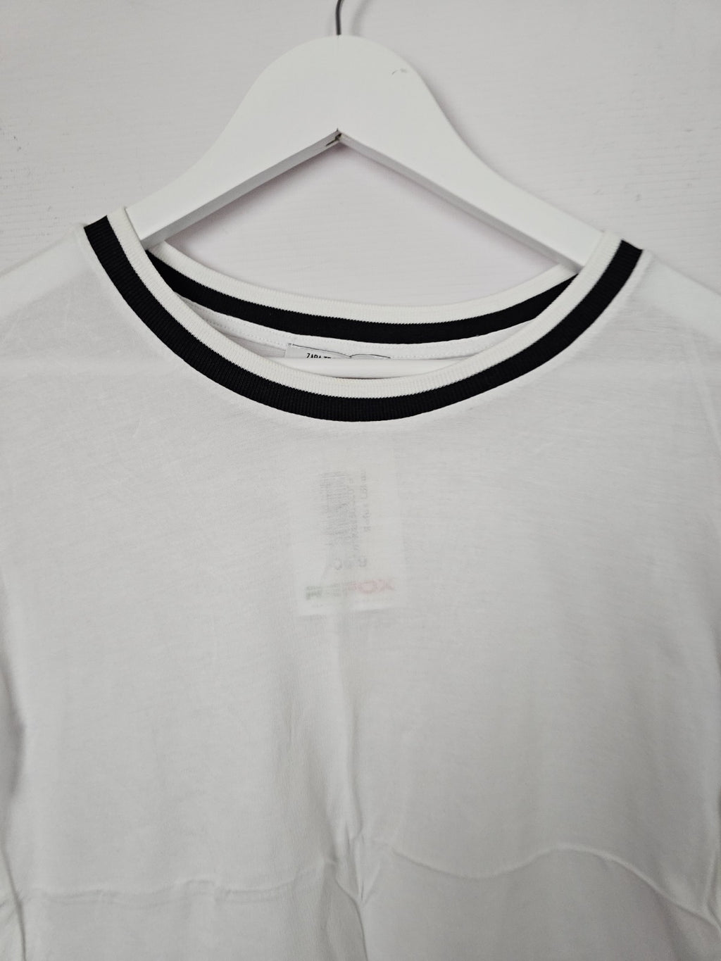 EK8872 Damen Tshirt von Zara, Weiß, Gr. S1