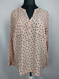 EK4804 Damen Bluse von Tom Tailor, rosa, gepunktet, Gr. 440
