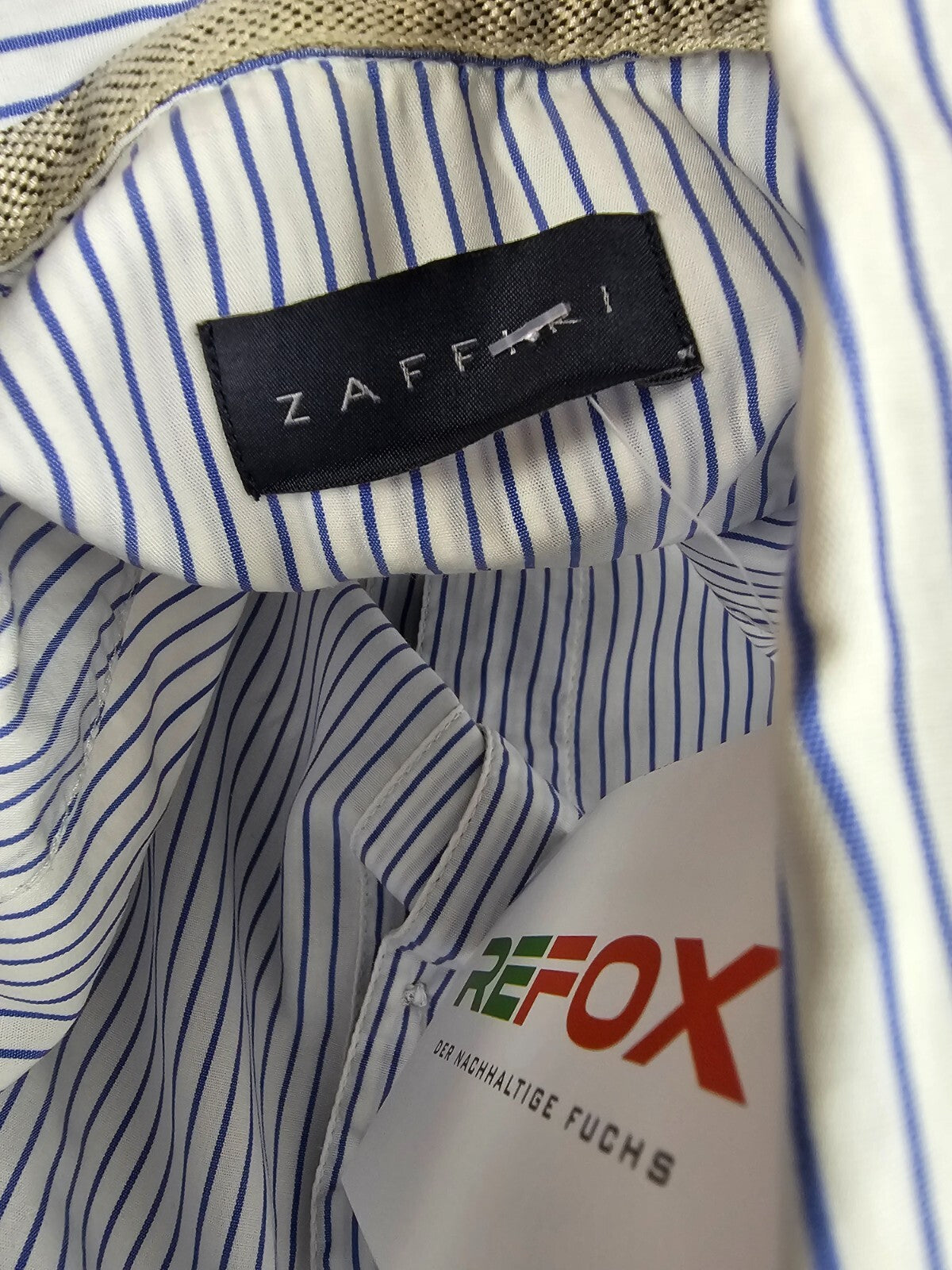 EK5658 Damen Bluse von Zaffiri, weiß/blau gestreift, Gr. 368