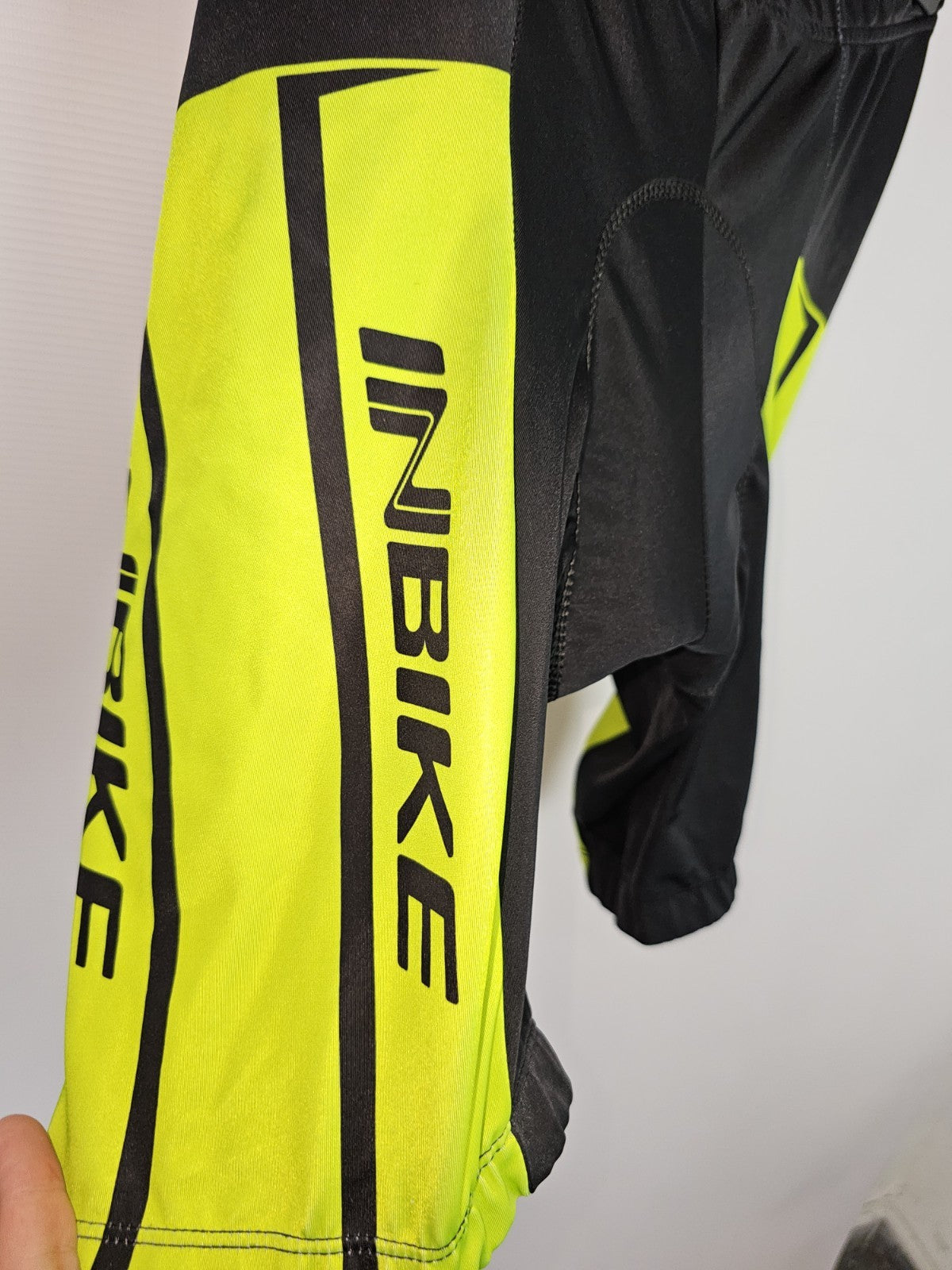 EK1157 Herren Radsporthose von Inbike, Schwarz/Grün, Gr. M2