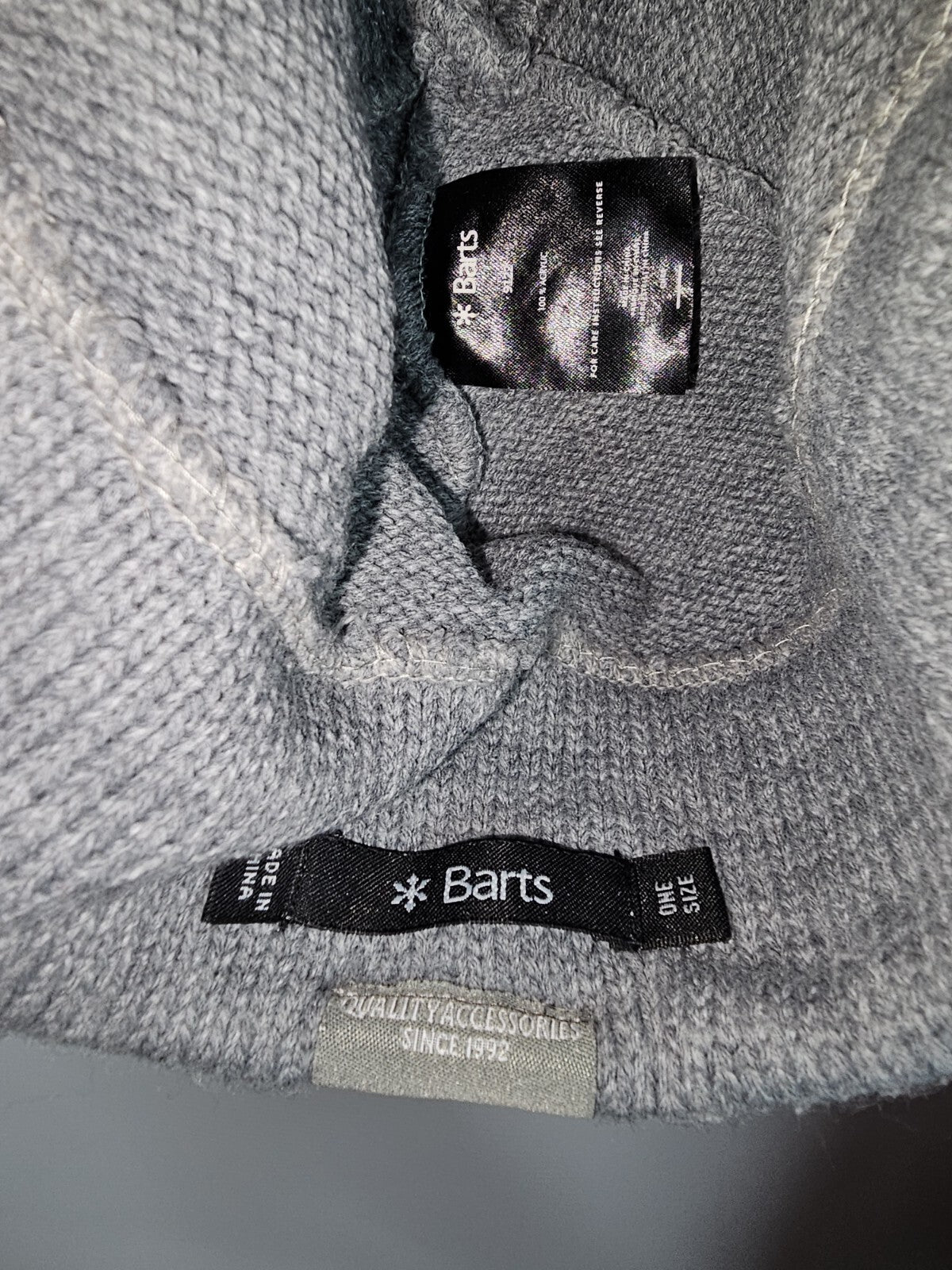 EK6813 Damen Mütze von Barts, grau, Gr.one Size3