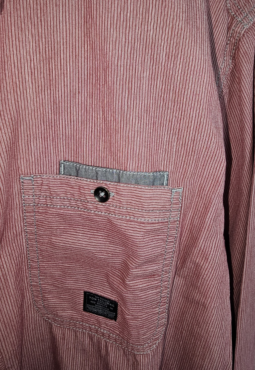 EK7555 Herren Hemd von Tom Tailor, rot, Gr.XL1