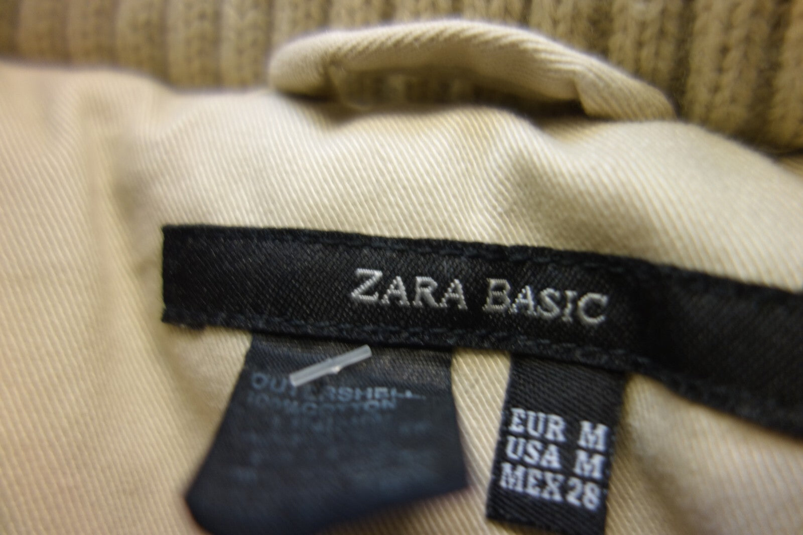 EK2969 Damen Jacke von Zara, beige, Gr. M5