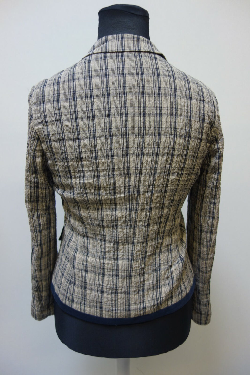 EK0948 Betty Barclay Blazer kariert, Gr 40  braun beige schwarz unterfüttert4