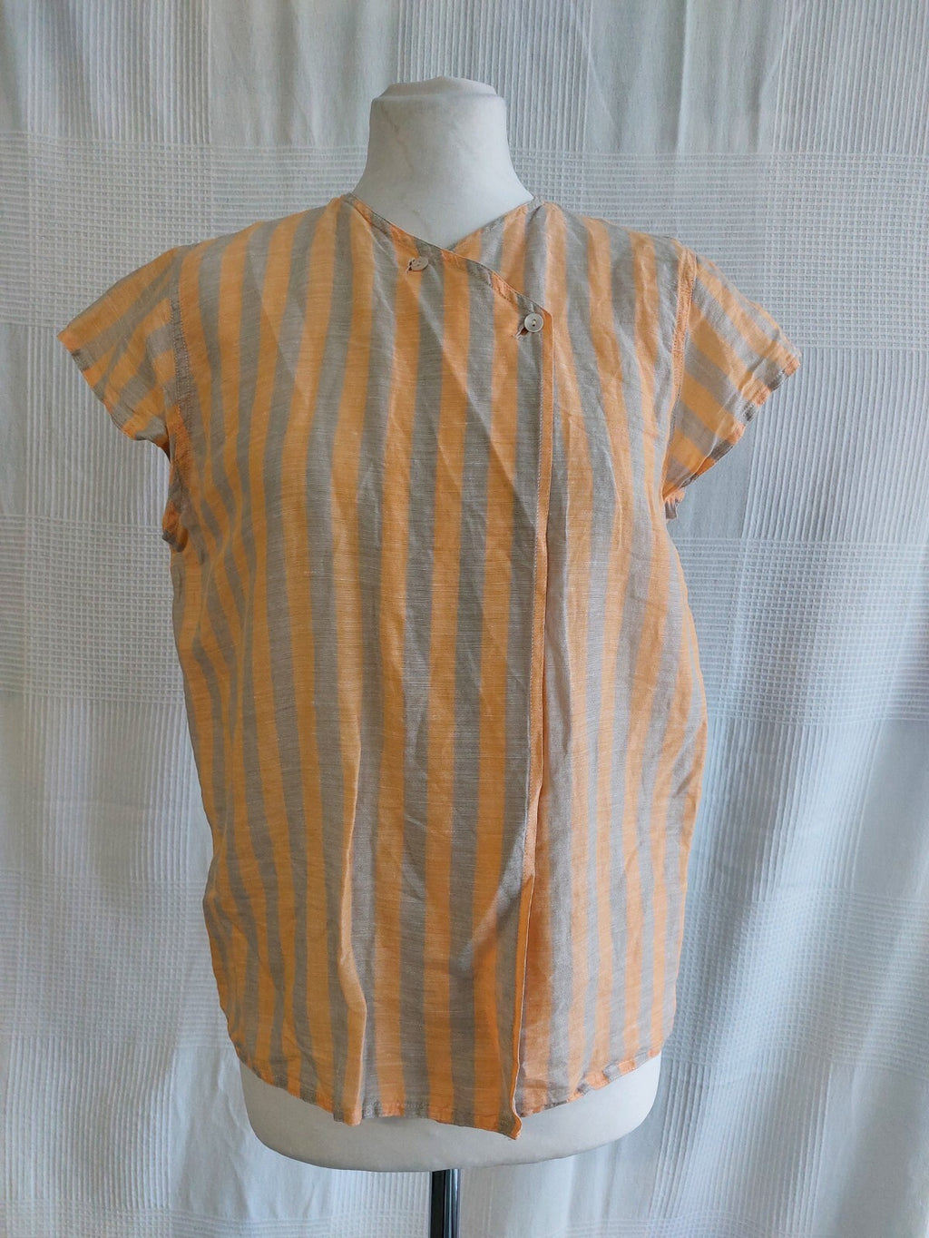 EK3455 Damen Bluse von Marella, orange grau gestreift, Gr.S0
