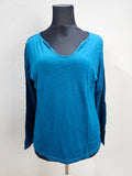 EK6045 Damen Langarmshirt von Woman by Tchibo, blau, Gr.44/460