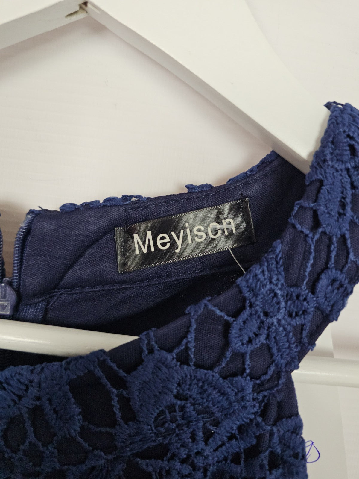 EK9522 Damen Kleid von Meyison, Dunkelblau, Gr. L2