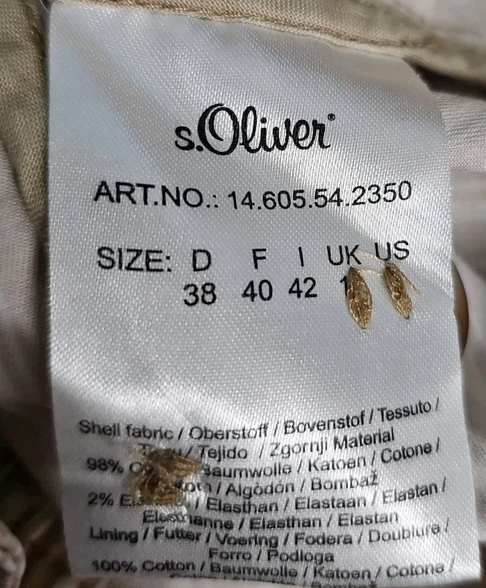 EK10542 Damen Jacke S.Oliver Gr.38 Beige3