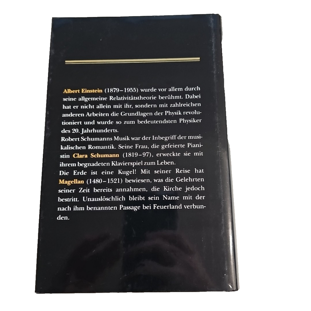 EB2504 Menschen Die Die Welt Bewegten, Megllan, Einstein, Clara Schaumann1