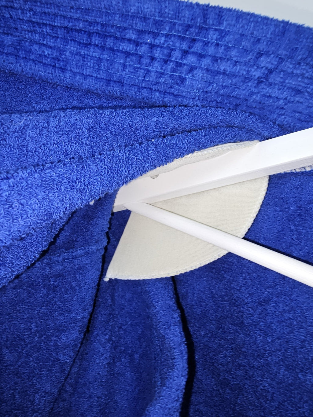 EK7935 Damen Bademantel von Miss Astor, blau, Gr.442