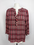 EK2968 Damen Bluse von Street One, pink/schwarz kariert, Gr. 380
