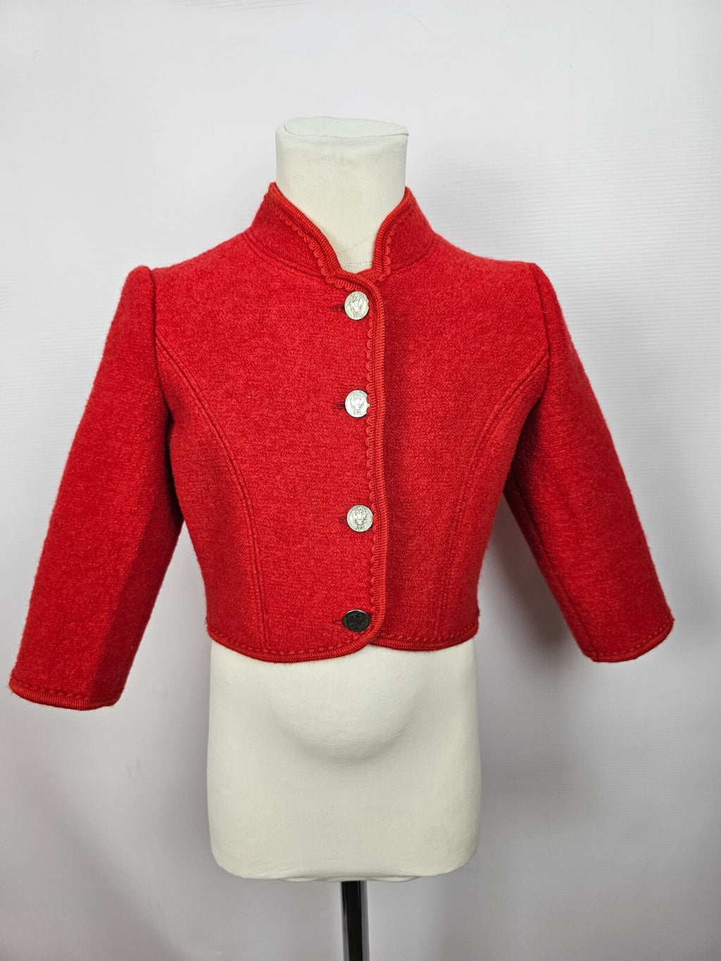 EK5382 Mädchen Trachtenjacke, rot0