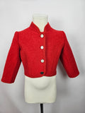 EK5382 Mädchen Trachtenjacke, rot0