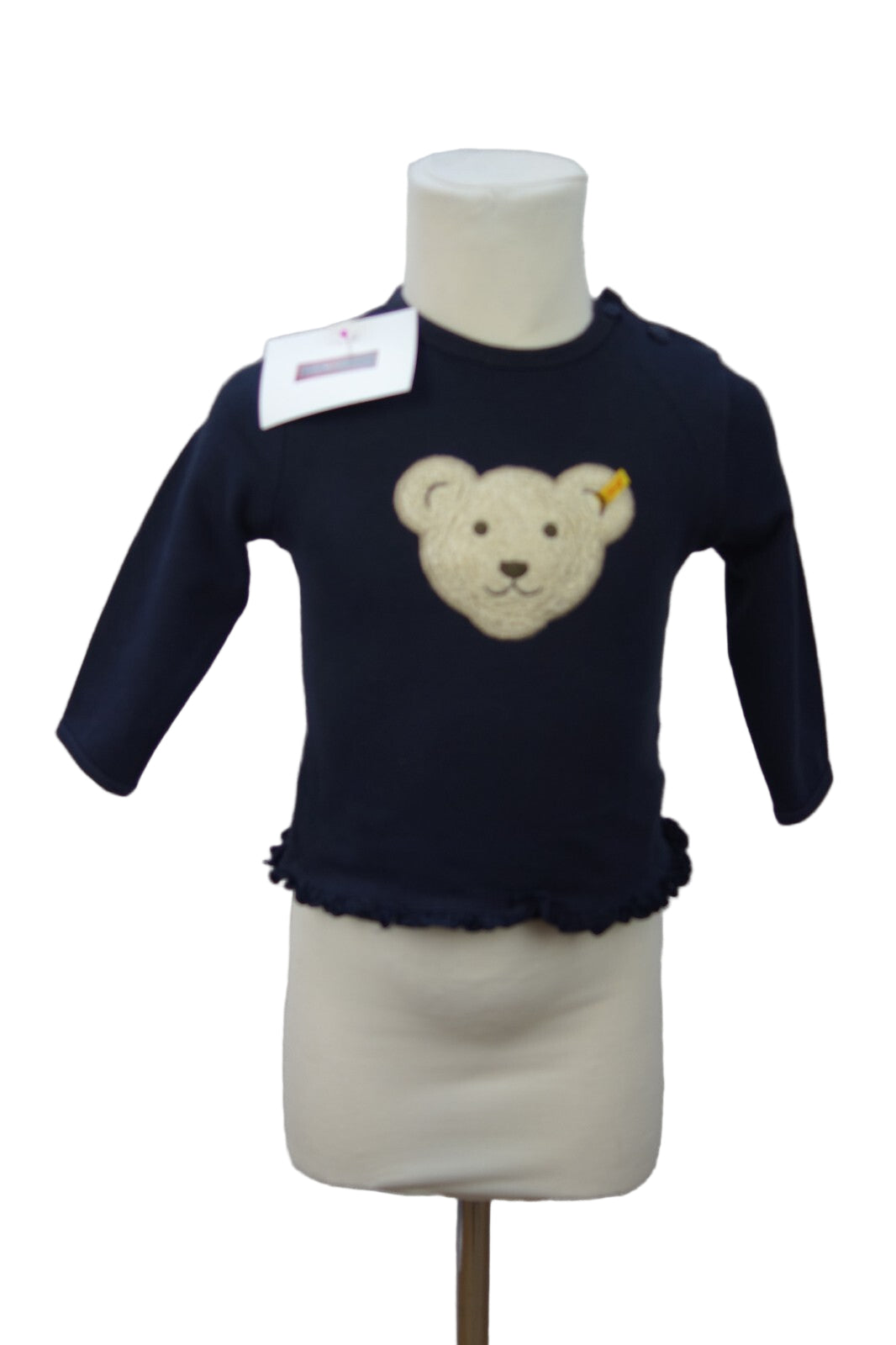 EK4188 Mädchen Pullover von Steiff, blau, Gr.740