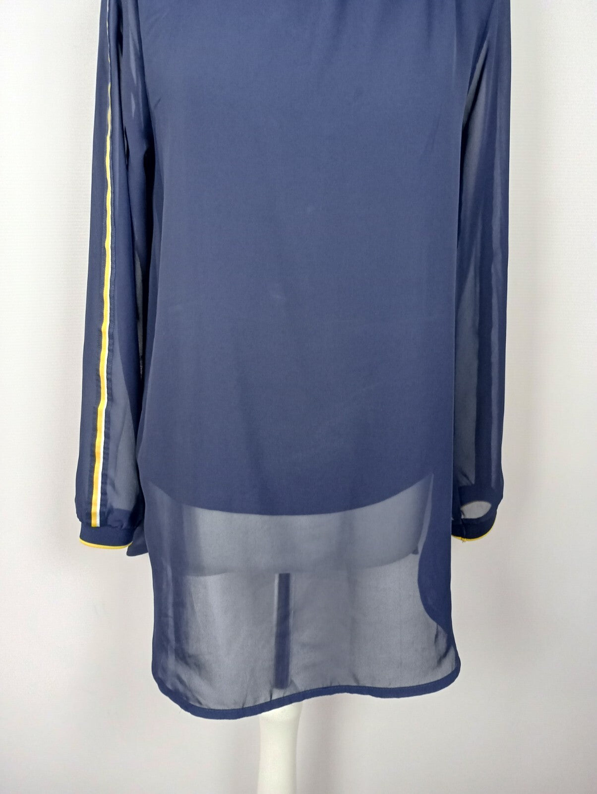 EK5129 Damen Oberteil von essentials by Tchibo, dunkelblau/gelb, Gr. 382