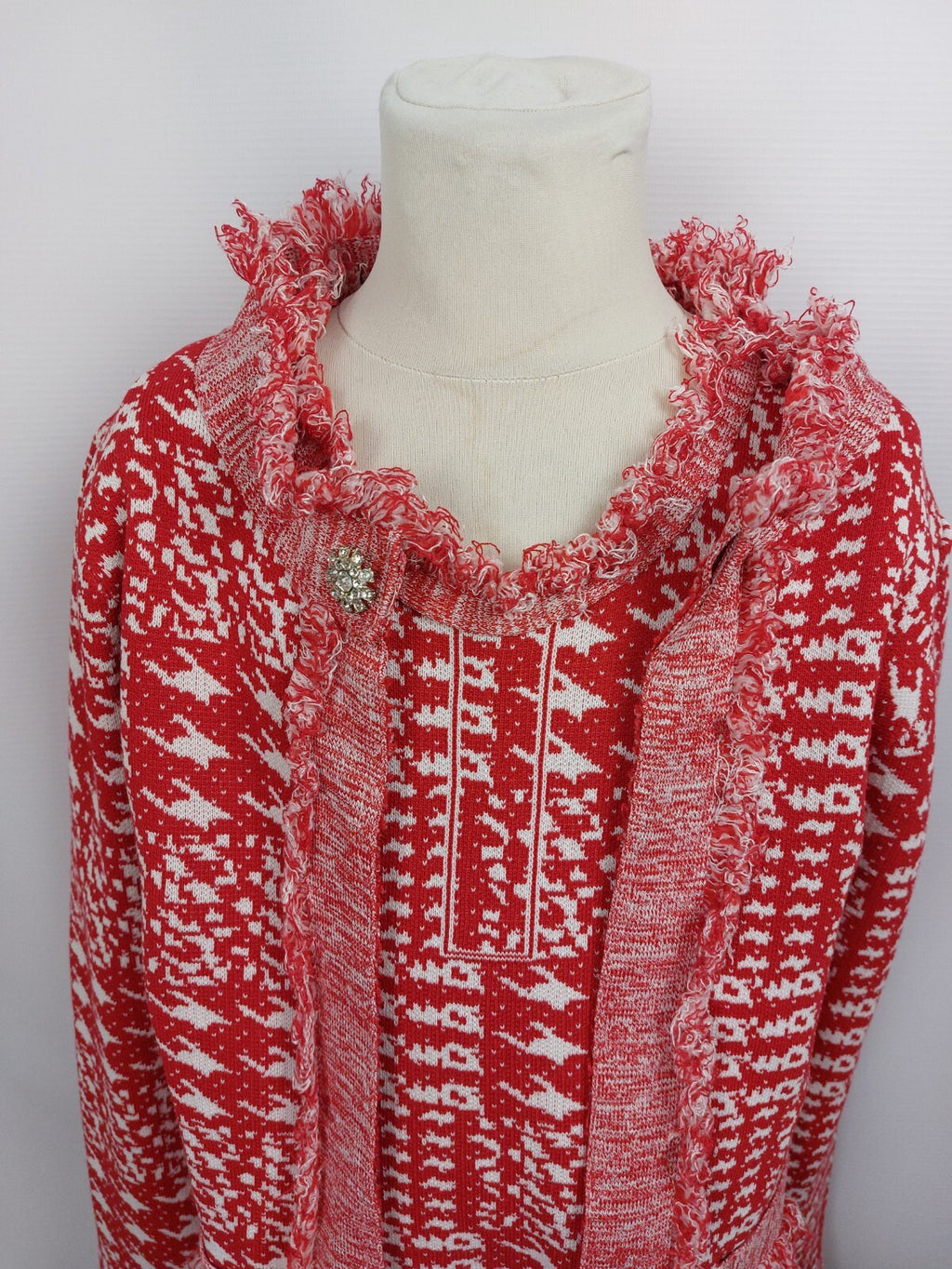 EK3867 Mädchen Set von Shop V Brand, rot/weiß, Gr. ca. 140/1461
