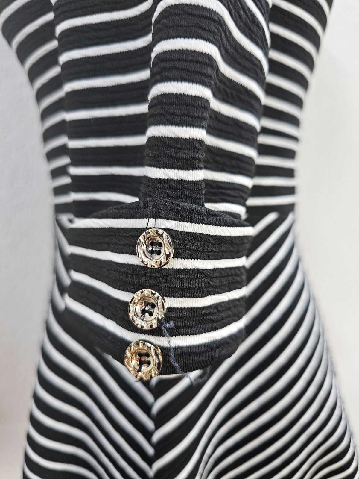 EK6259 Damen Kleid, schwarz-weiß, Gr.36/38 (nach Größentabelle)3