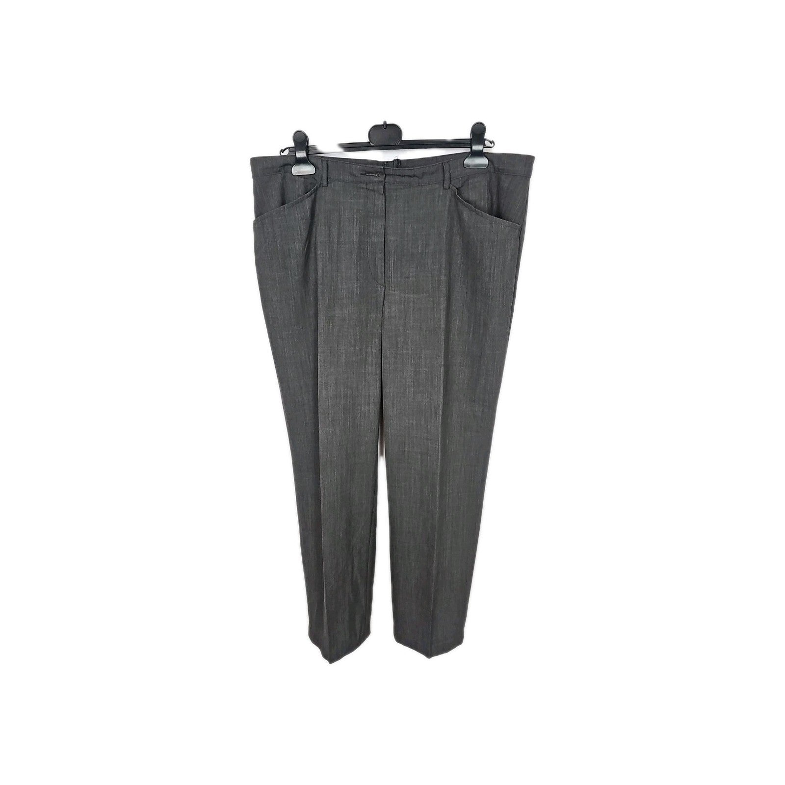 EK1651 Damen Hose Bianca Gr.L Grau Taile 48cm Länge 99cm0