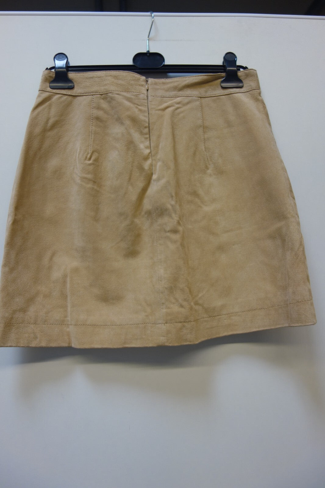 EK0635 Damen Lederrock vo Mango, hellbraun, Gr. L4