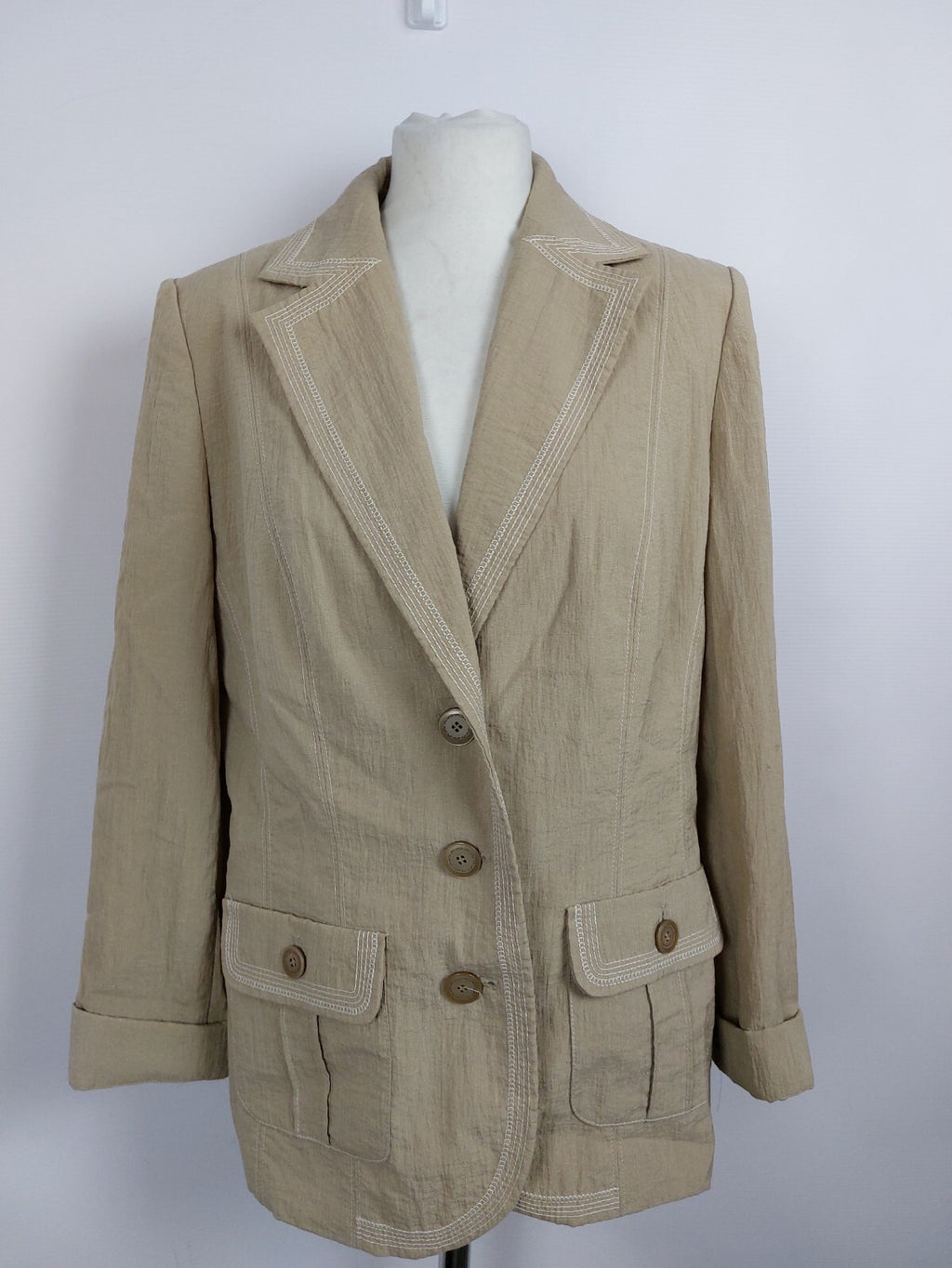 EK4593 Damen Blazer von Frank Walder, beige, Gr.400
