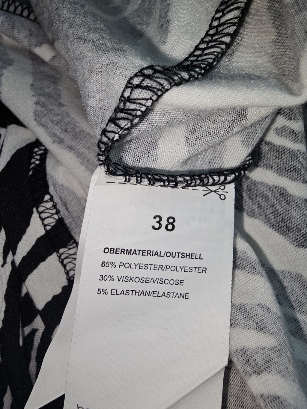 EK8813 Damen Kleid von Blind Date, schwarz-weiß, Gr.384