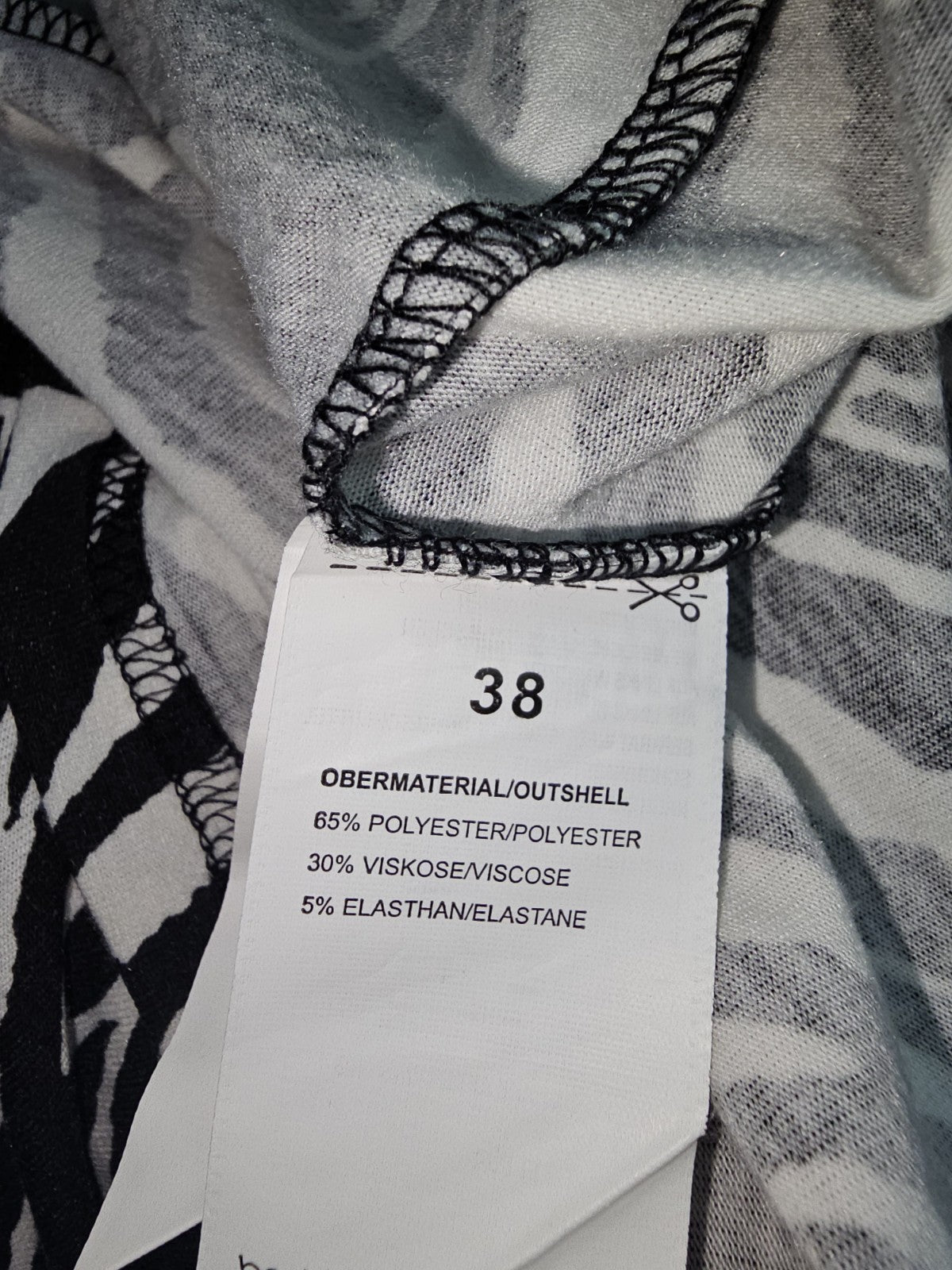 EK8813 Damen Kleid von Blind Date, schwarz-weiß, Gr.384