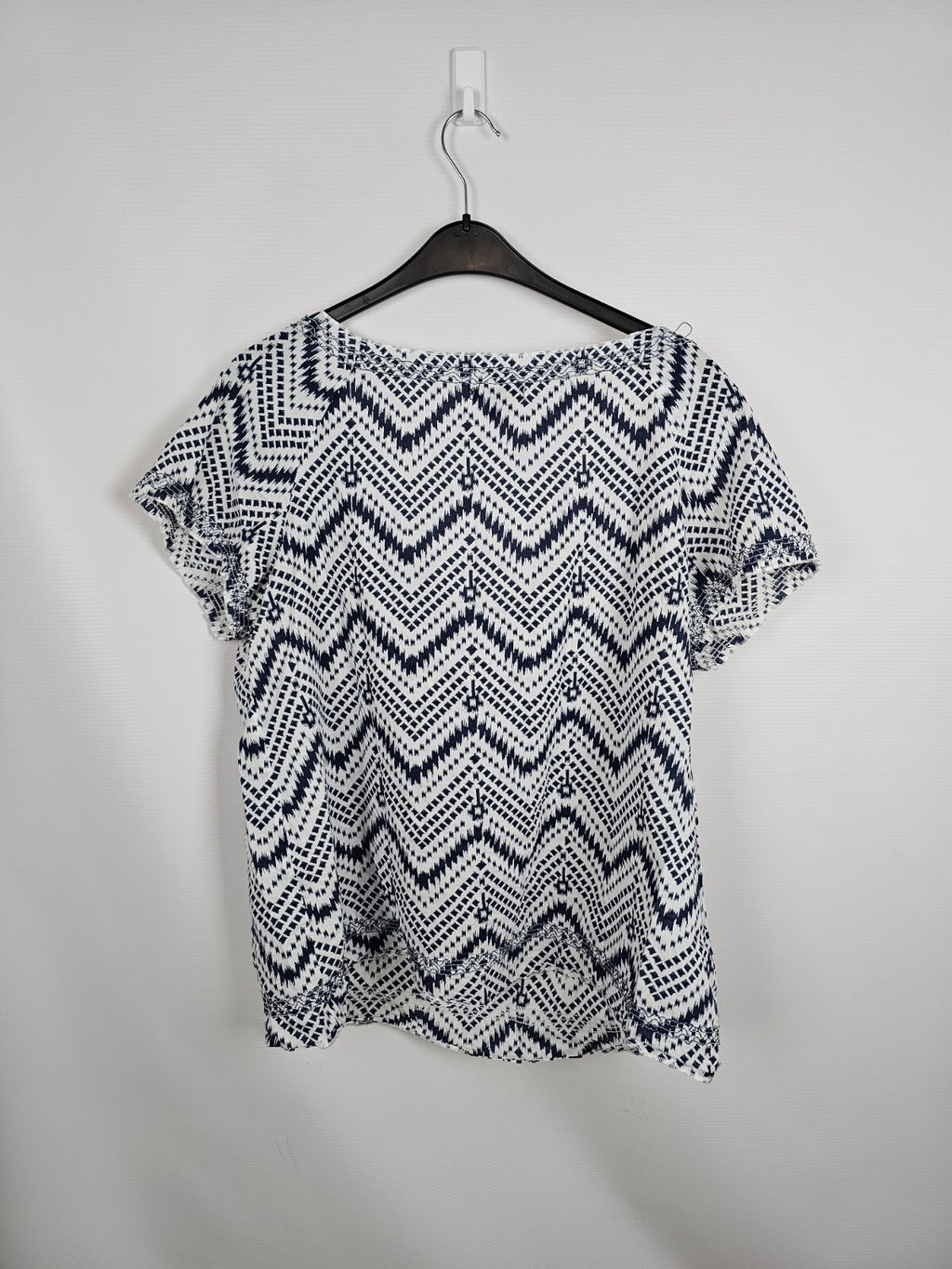 EK5738 Damen Bluse von Esmara, Blau/ Weiß, Gr.:L3