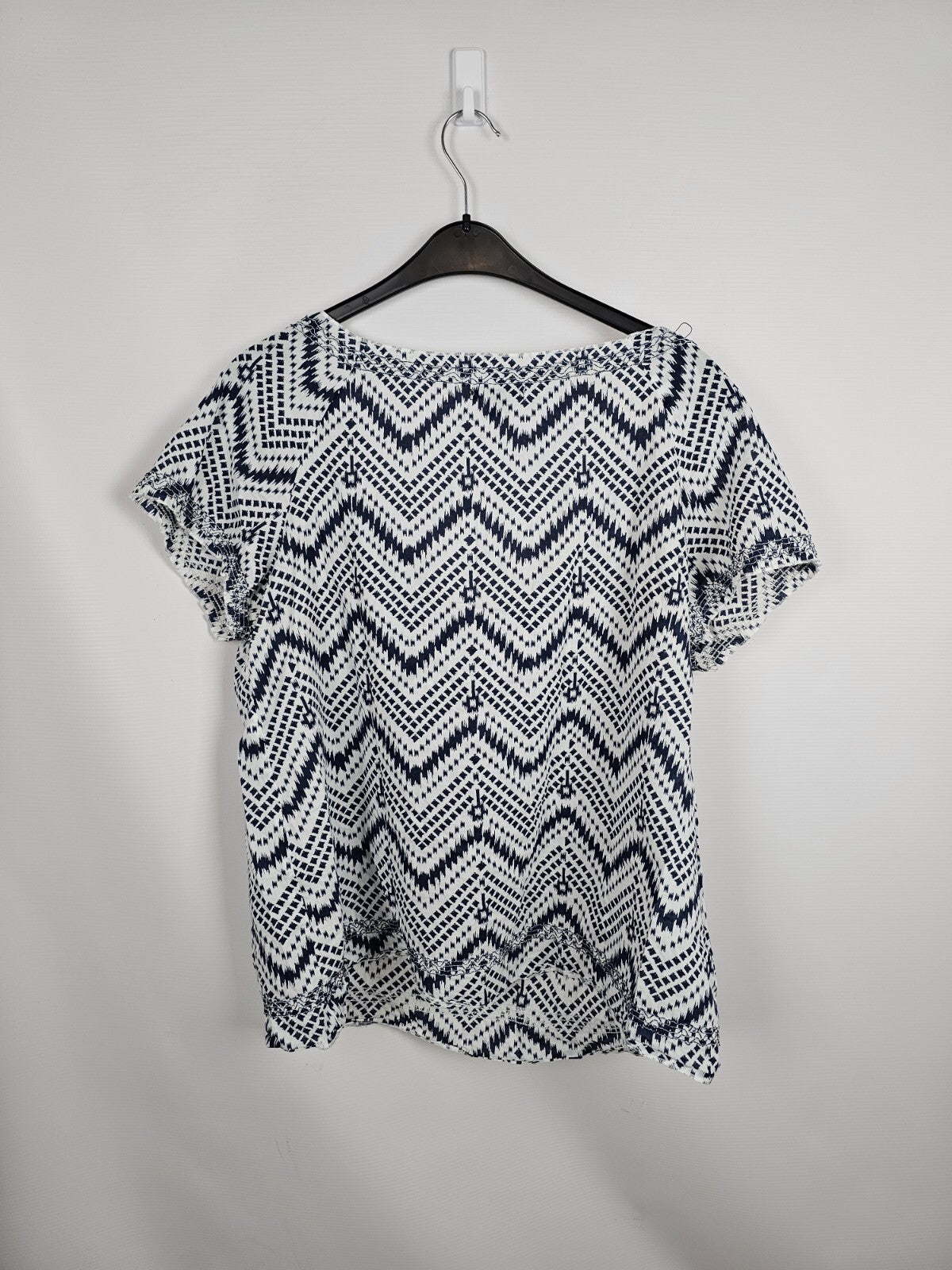 EK5738 Damen Bluse von Esmara, Blau/ Weiß, Gr.:L3