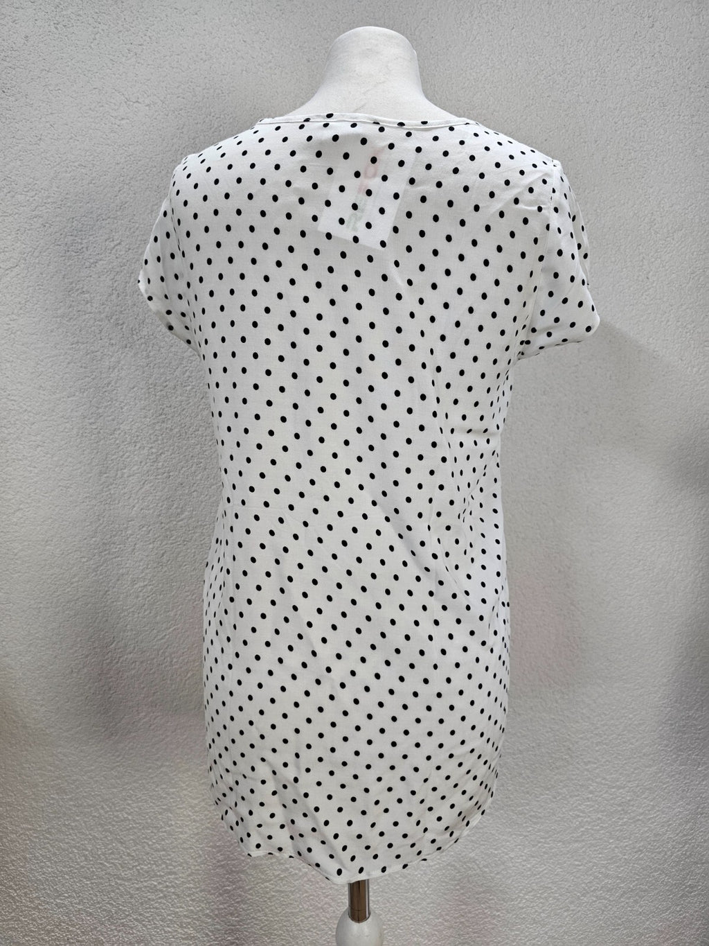 EK6204 Damen T-Shirt von Vero Moda, weiß, schwarz gepunktet, Gr. S3