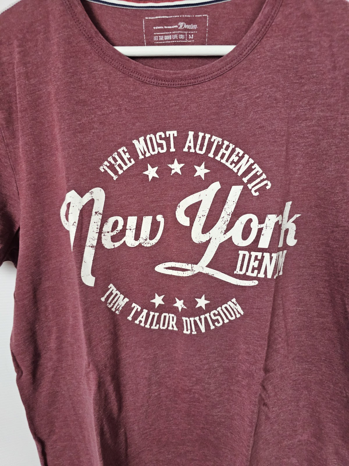 EK5094 Herren T-Shirt von Tom Tailor,  Weinrot, Gr. M1