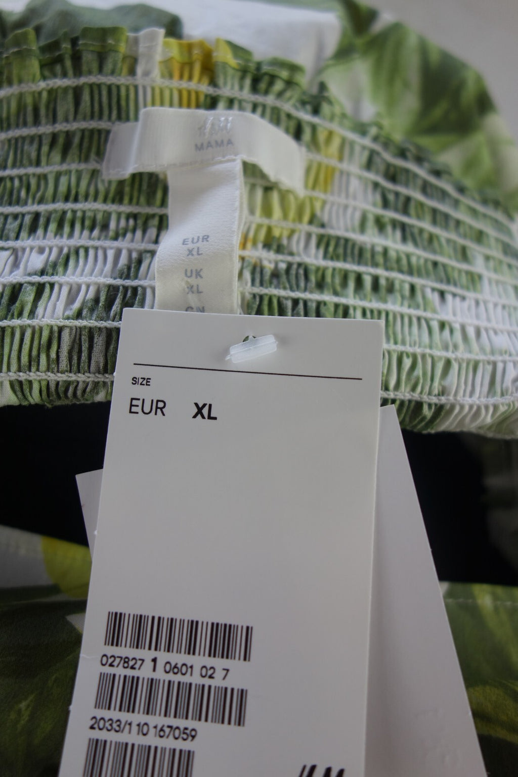 EK4164 Damen Oberteil von H&M, grün, weiß, gelb, gr. XL5