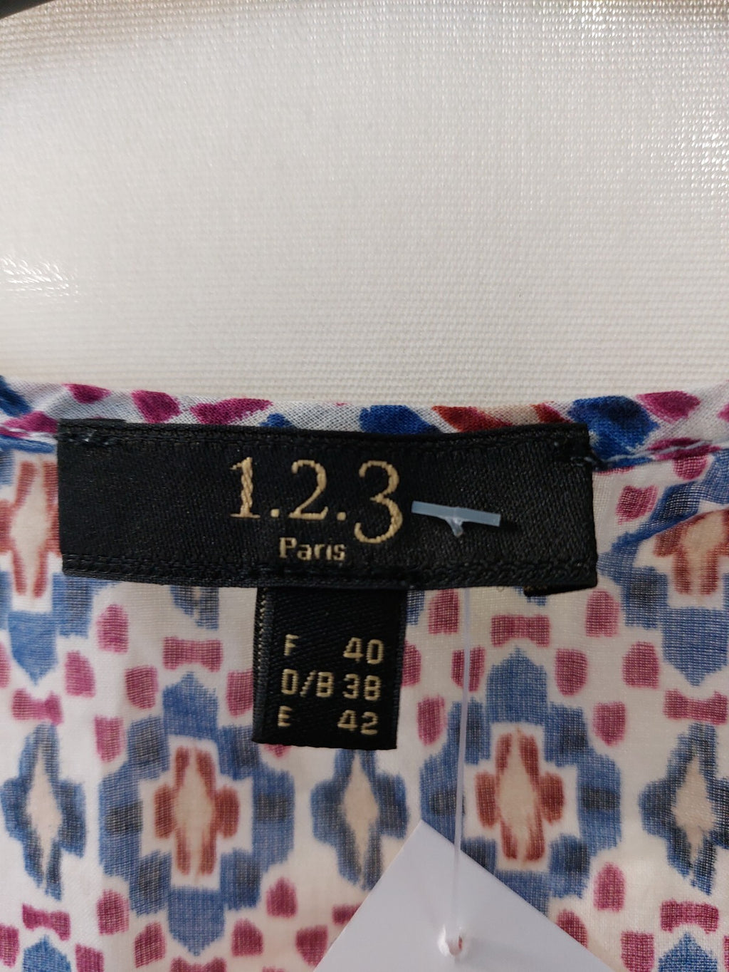 EK3126 Damen Bluse von 1.2.3 Paris, bunt gemustert, Gr.384
